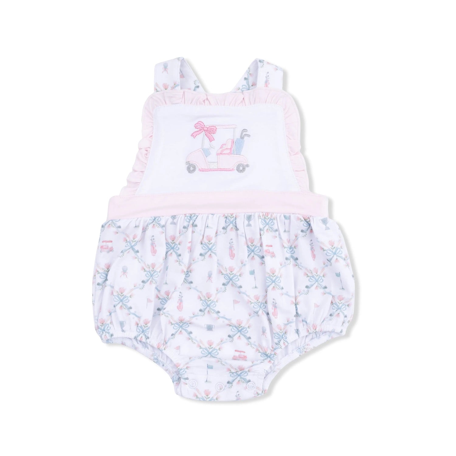 Angel Dear Golf Trellis Pink - Ruffle Bubble - 