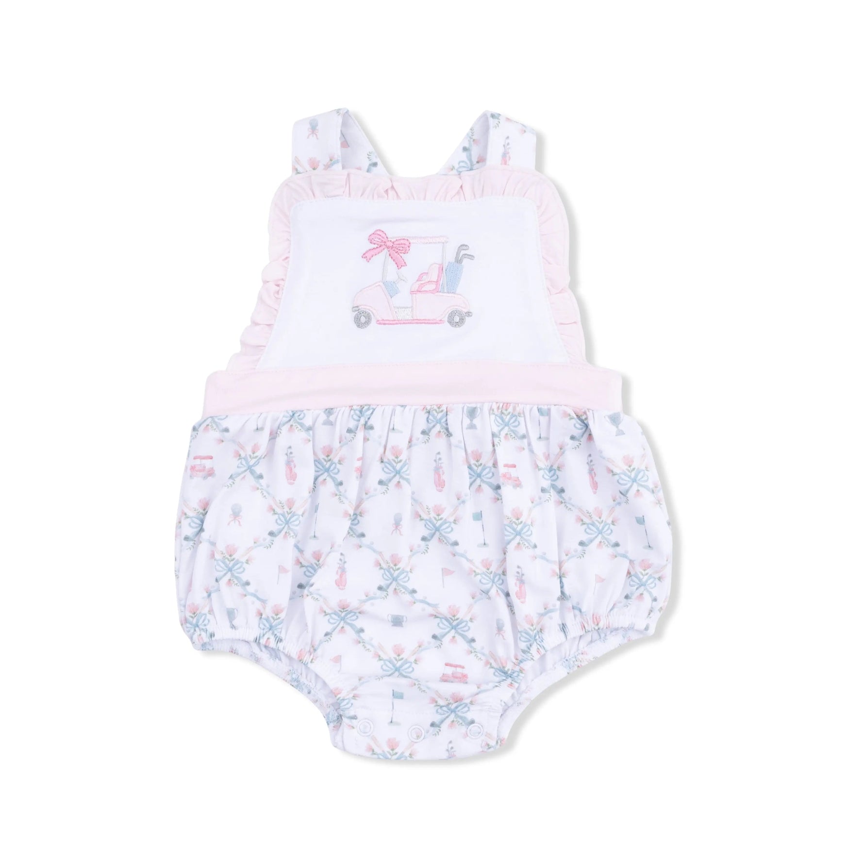 Angel Dear Golf Trellis Pink - Ruffle Bubble - 