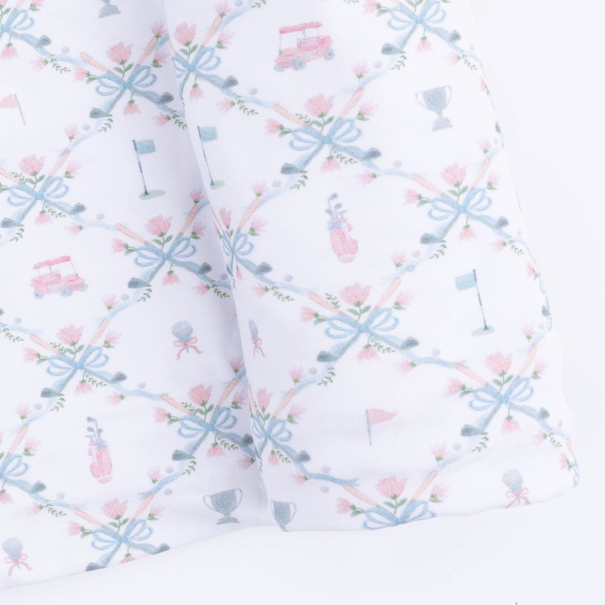 Angel Dear Golf Trellis Pink - Swaddle Blanket - 