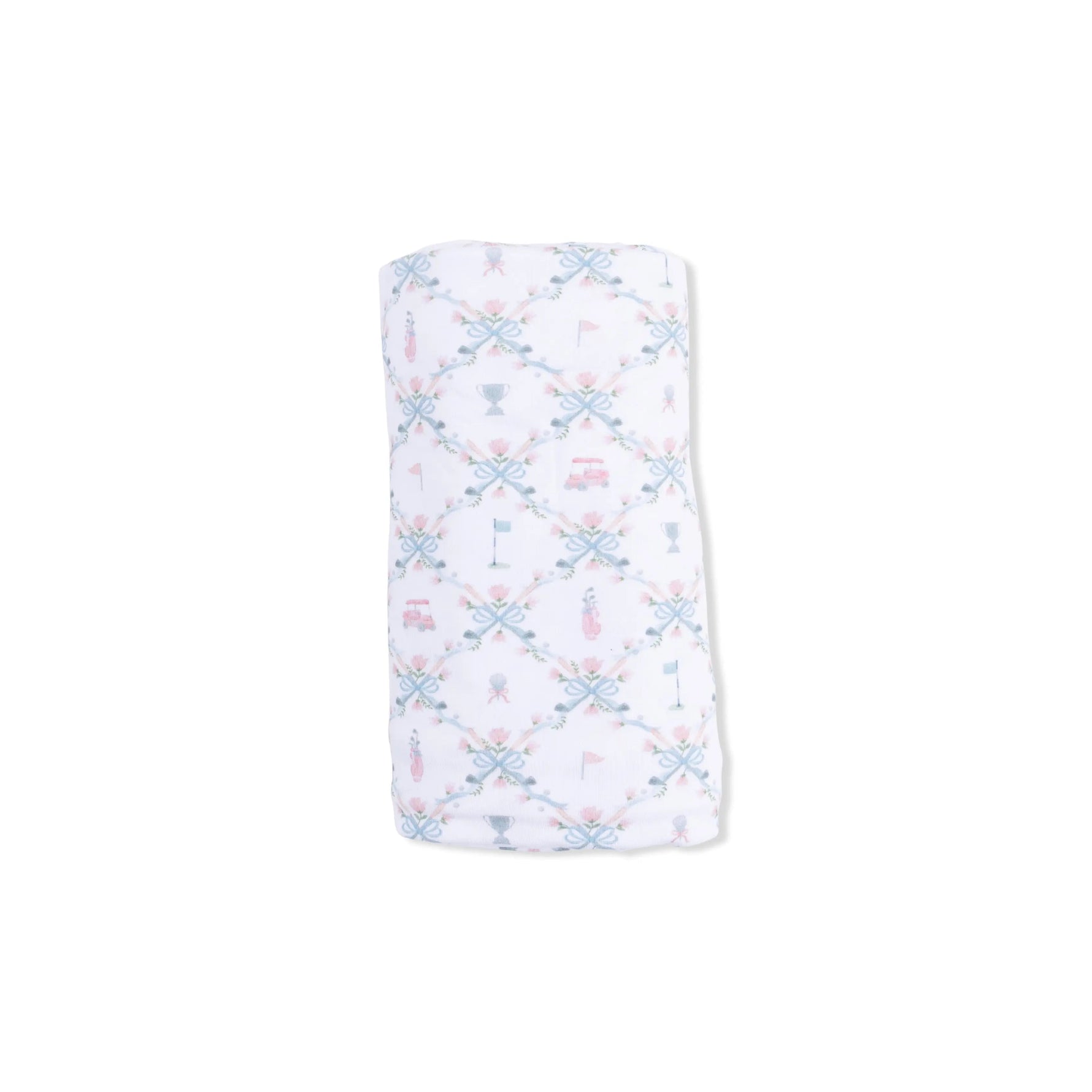 Angel Dear Golf Trellis Pink - Swaddle Blanket - 