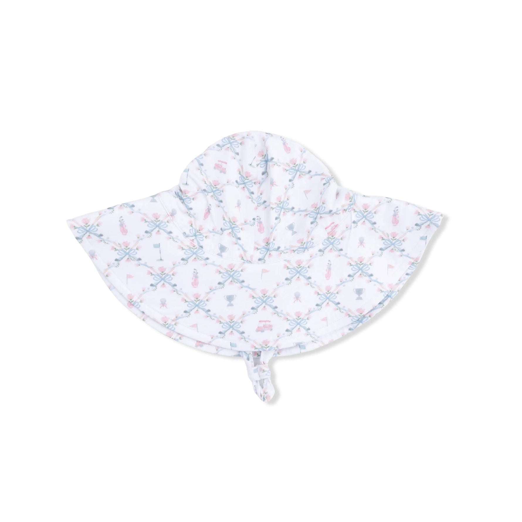 Angel Dear Golf Trellis Pink - Wide Brim Sun Hat - 
