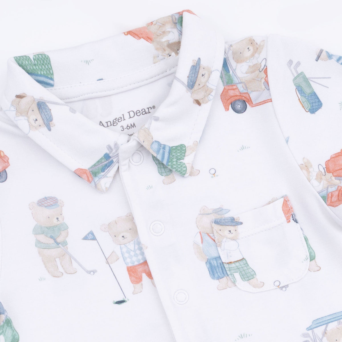 Angel Dear Golfing Teddy Bears - Polo Shortie with Bucket hat - 