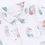 Angel Dear Golfing Teddy Bears - Polo Shortie with Bucket hat - 