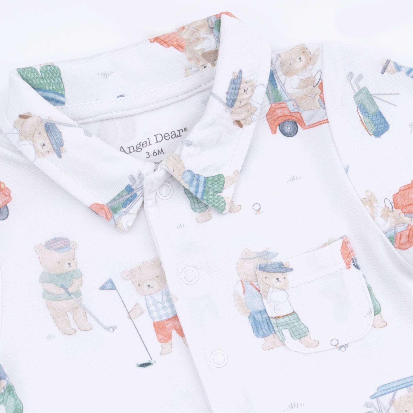 Angel Dear Golfing Teddy Bears - Polo Shortie with Bucket hat - 