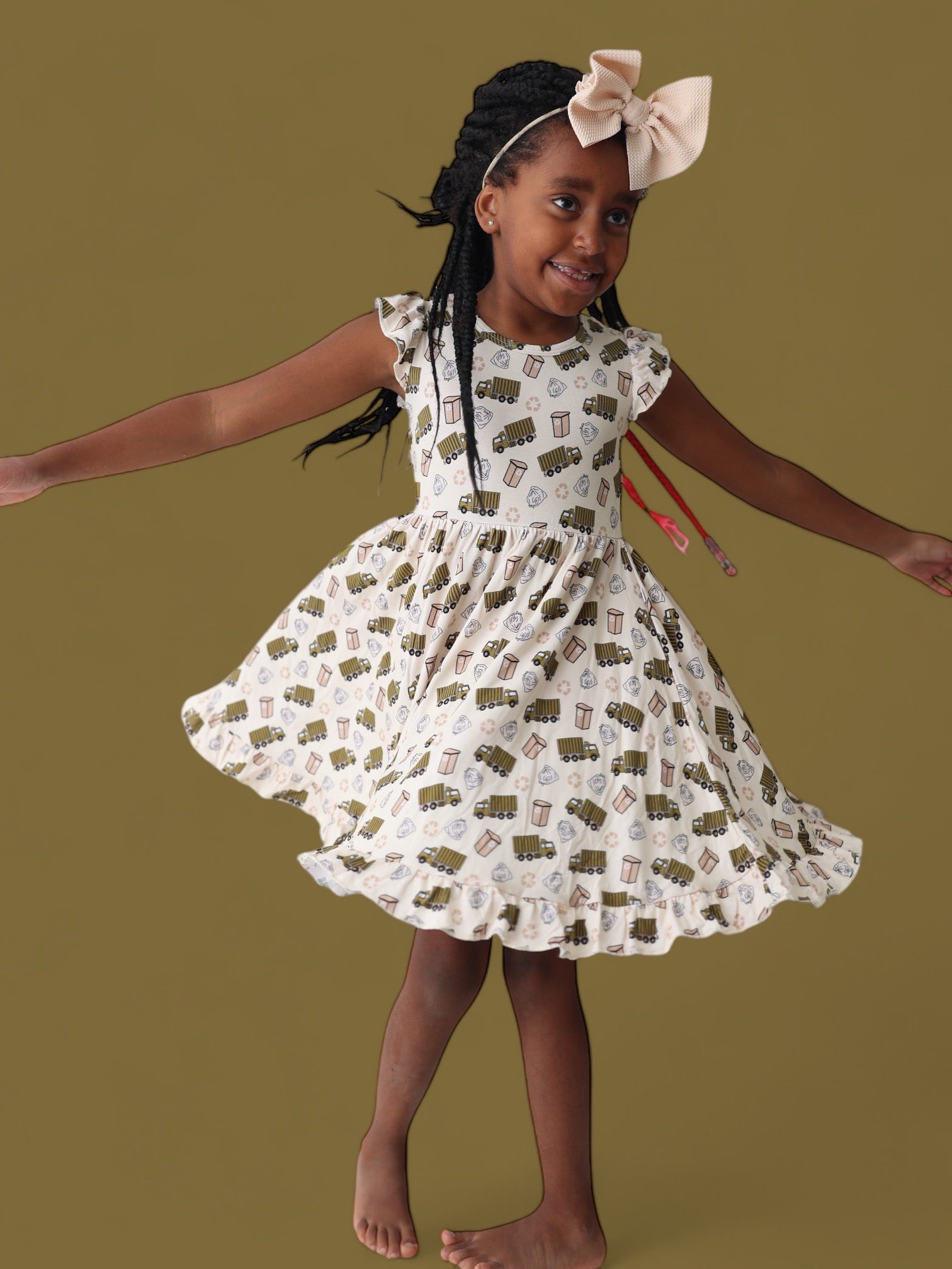 DREAM BIG LITTLE CO GOOD OL' GARBAGE DREAM RUFFLE DRESSEveretts Place