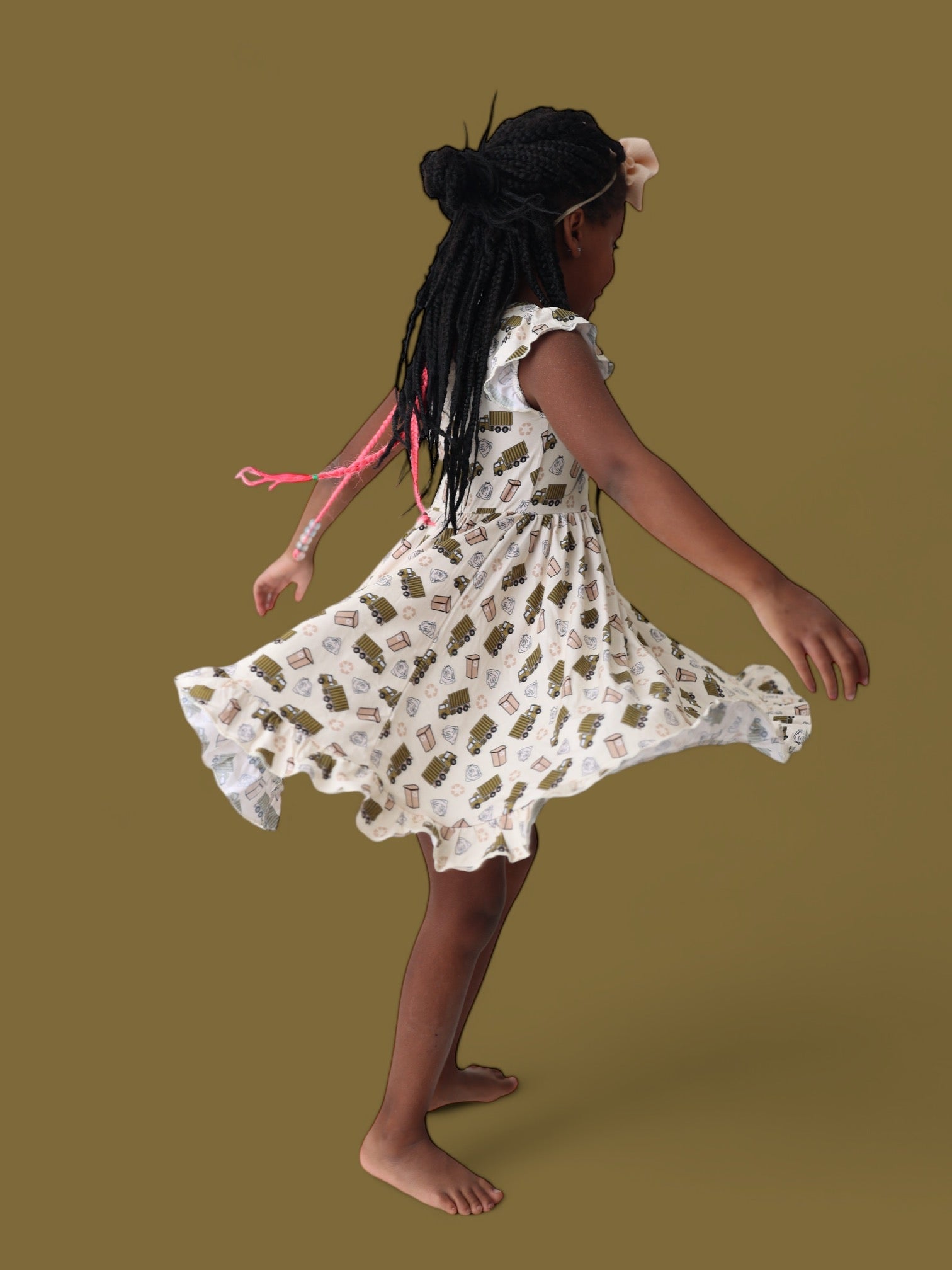 DREAM BIG LITTLE CO GOOD OL' GARBAGE DREAM RUFFLE DRESSEveretts Place