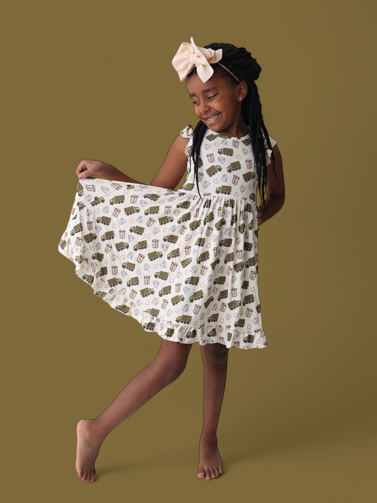DREAM BIG LITTLE CO GOOD OL' GARBAGE DREAM RUFFLE DRESSEveretts Place