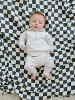 Mebie Baby Good Vibes Quarter Zip French Terry Set For Babies And Toddlers Mebie Baby - 