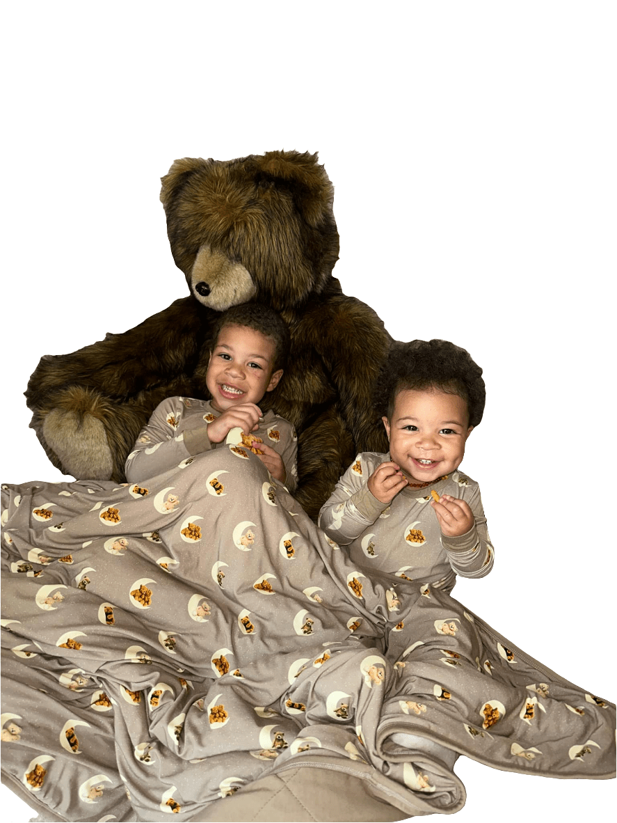 Dragonfly Dreams Bamboo Goodnight Bear 2.5 Tog Quilted Blanket