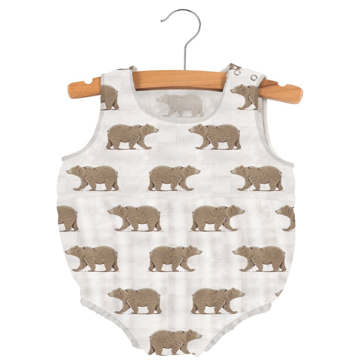 Newcastle Classics Goodnight Bear Bamboo Muslin One Piece with Supreme Softness for Infants - 