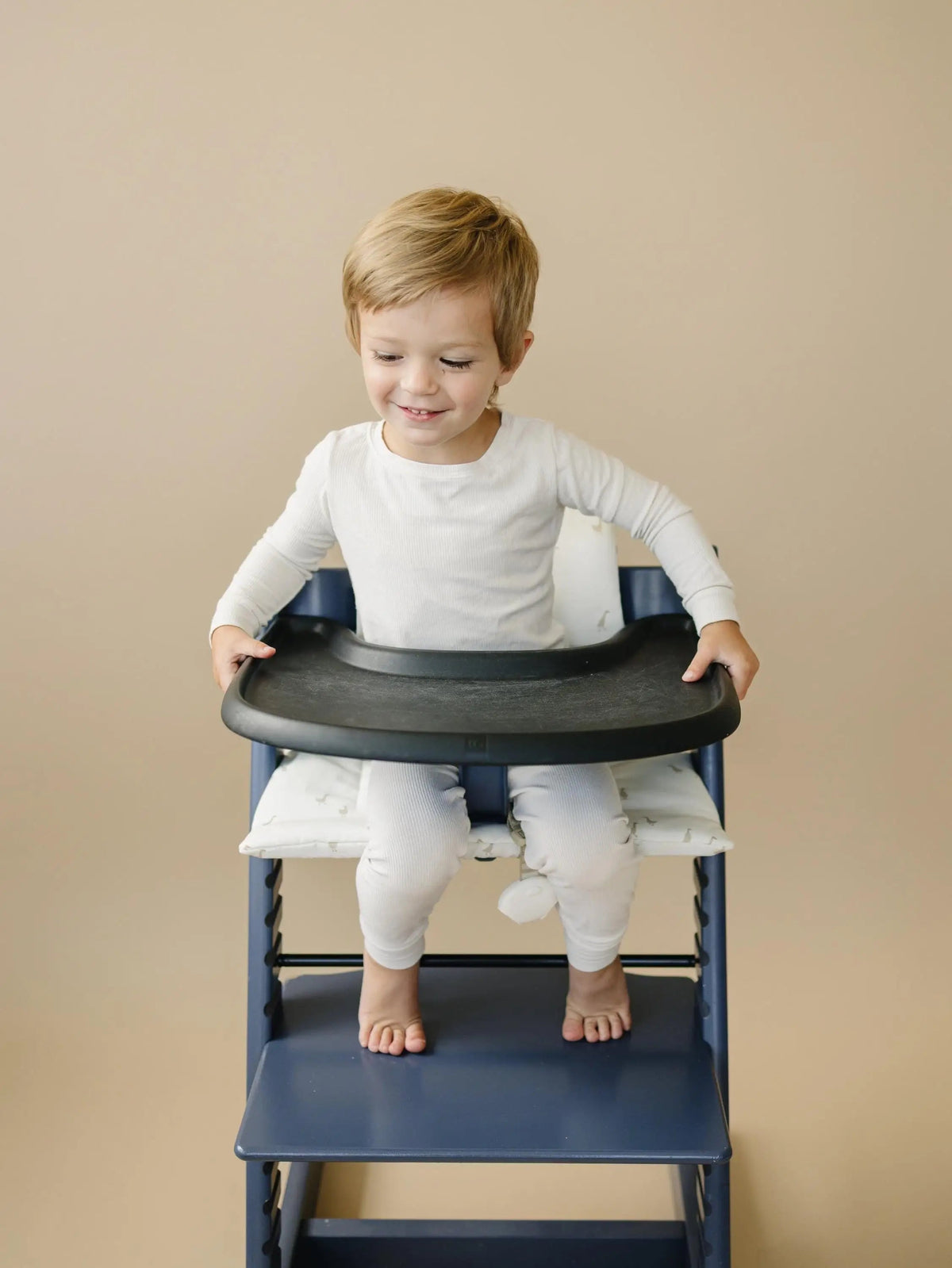 Little Joy Co. Goose Print Highchair Cushion for Stokke Tripp Trapp - Wipeable Cover - 