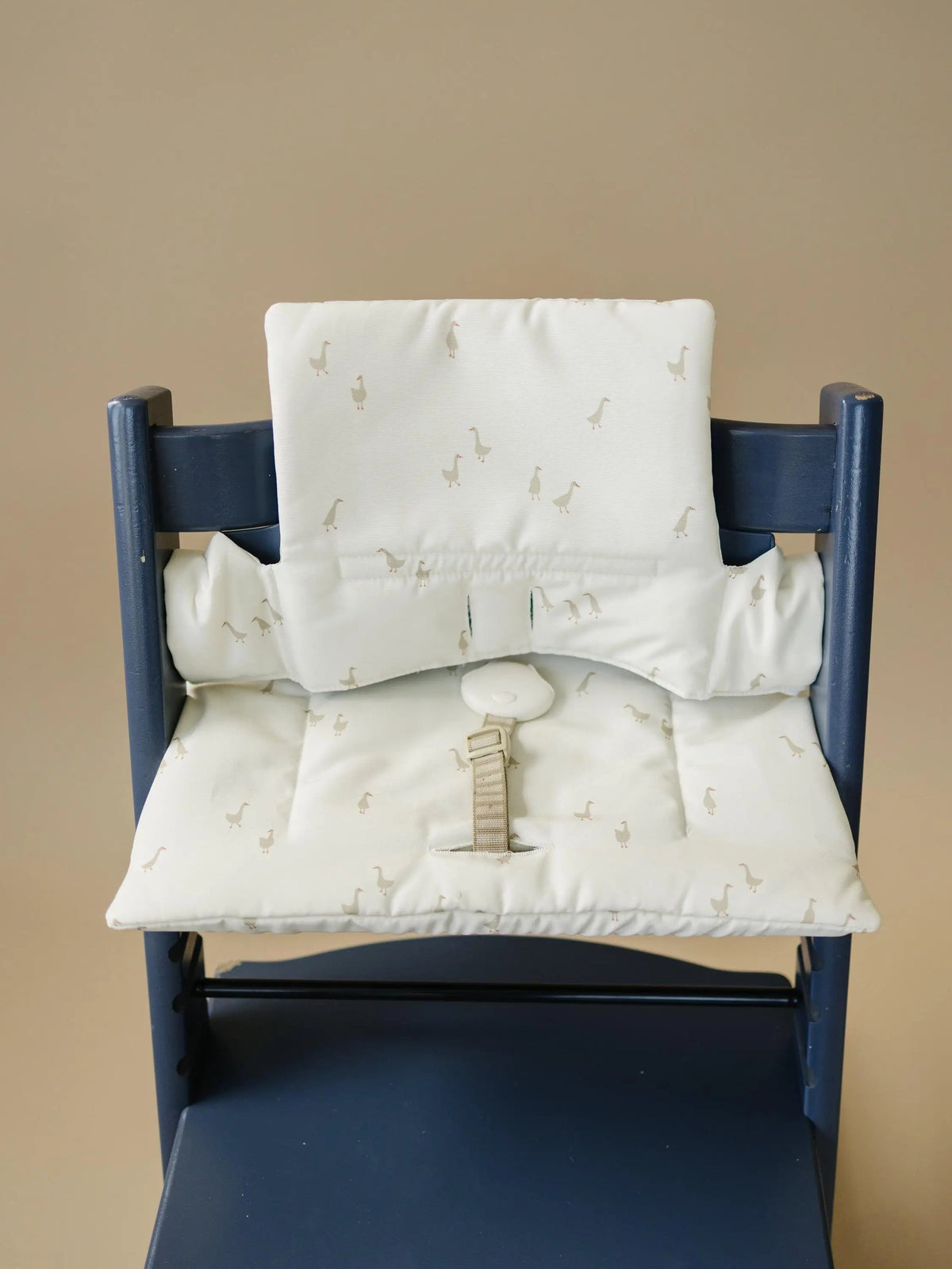 Little Joy Co. Goose Print Highchair Cushion for Stokke Tripp Trapp - Wipeable Cover - 