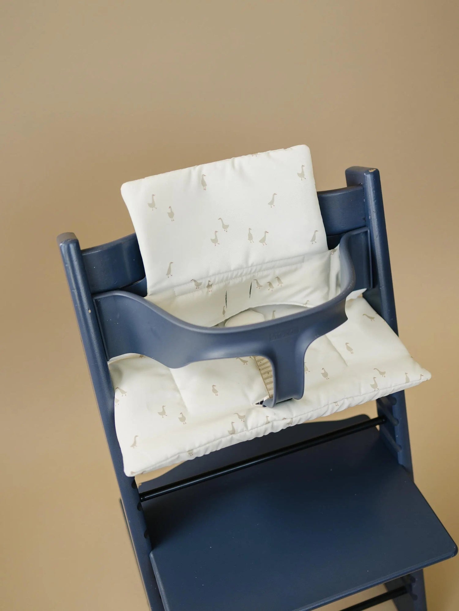 Little Joy Co. Goose Print Highchair Cushion for Stokke Tripp Trapp - Wipeable Cover - 