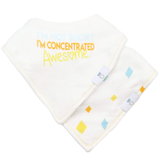 Awesome And Diamonds 2 Pack Muslin And Terry Cloth Bib Set Goosewaddle® | Newborn Baby Blankets Toys Teethers Bibs & More