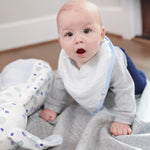 Goosewaddle® | Newborn Baby Blankets Toys Teethers Bibs & More Popsicle And Stripes Blue Bib Set with Ultra Soft Fabric for Modern Babies - Baby & Toddler > Nursing & Feeding > Bibs Bibs