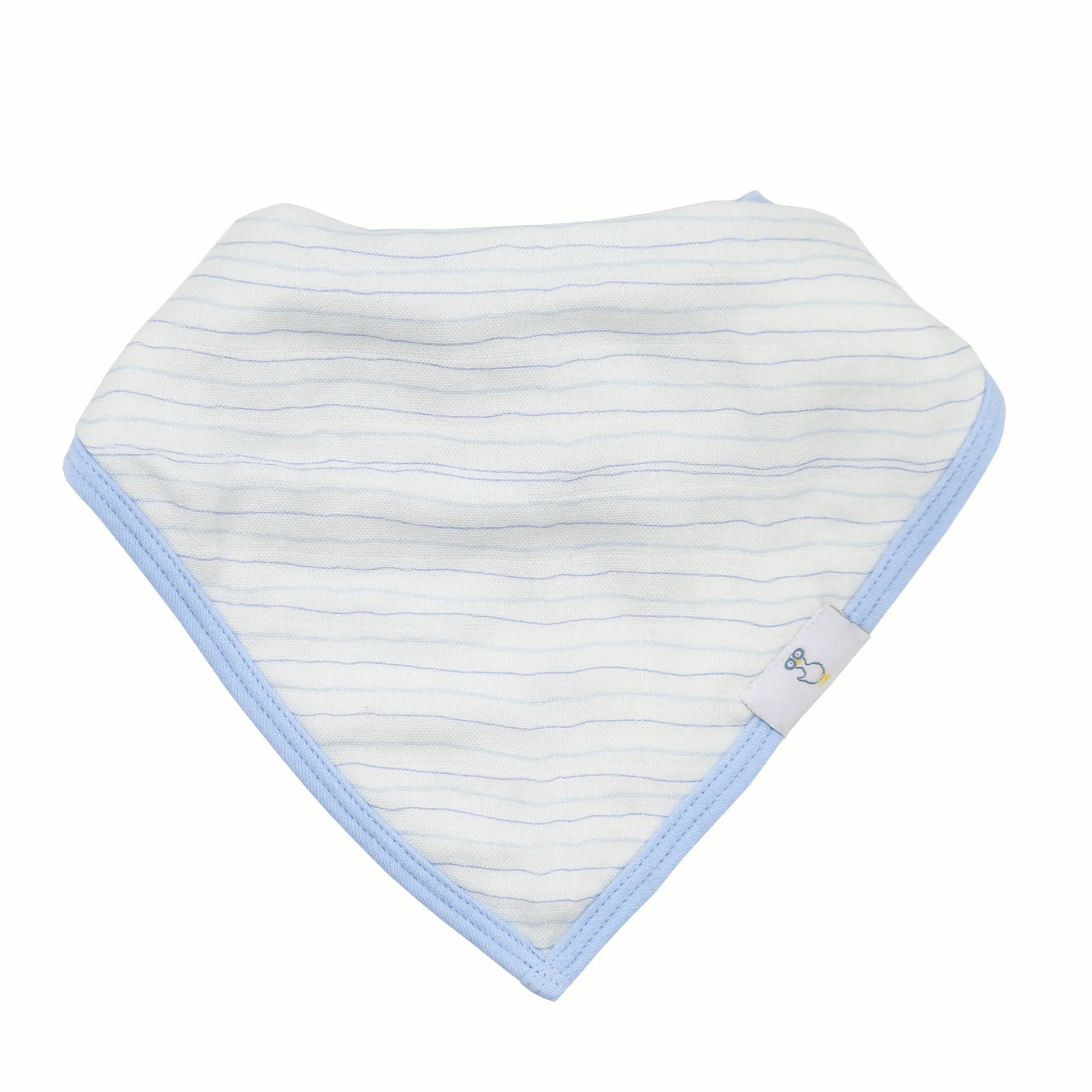 Popsicle And Stripes Blue 2 Pack Muslin And Terry Cloth Bib Set Goosewaddle® | Newborn Baby Blankets Toys Teethers Bibs & More