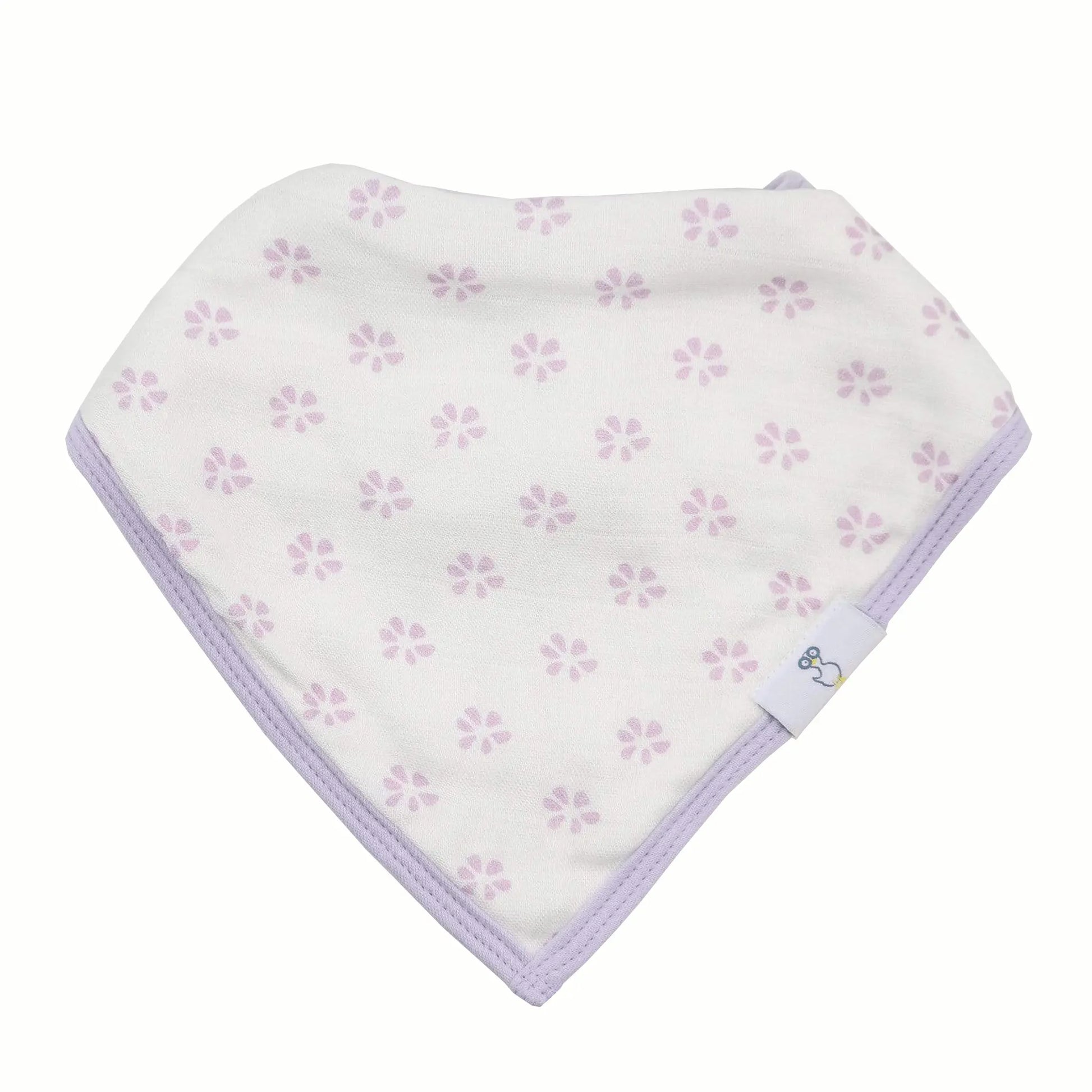 Blueberries And Flowers Lavender 2 Pack Muslin And Terry Cloth Bib Set Goosewaddle® | Newborn Baby Blankets Toys Teethers Bibs & More