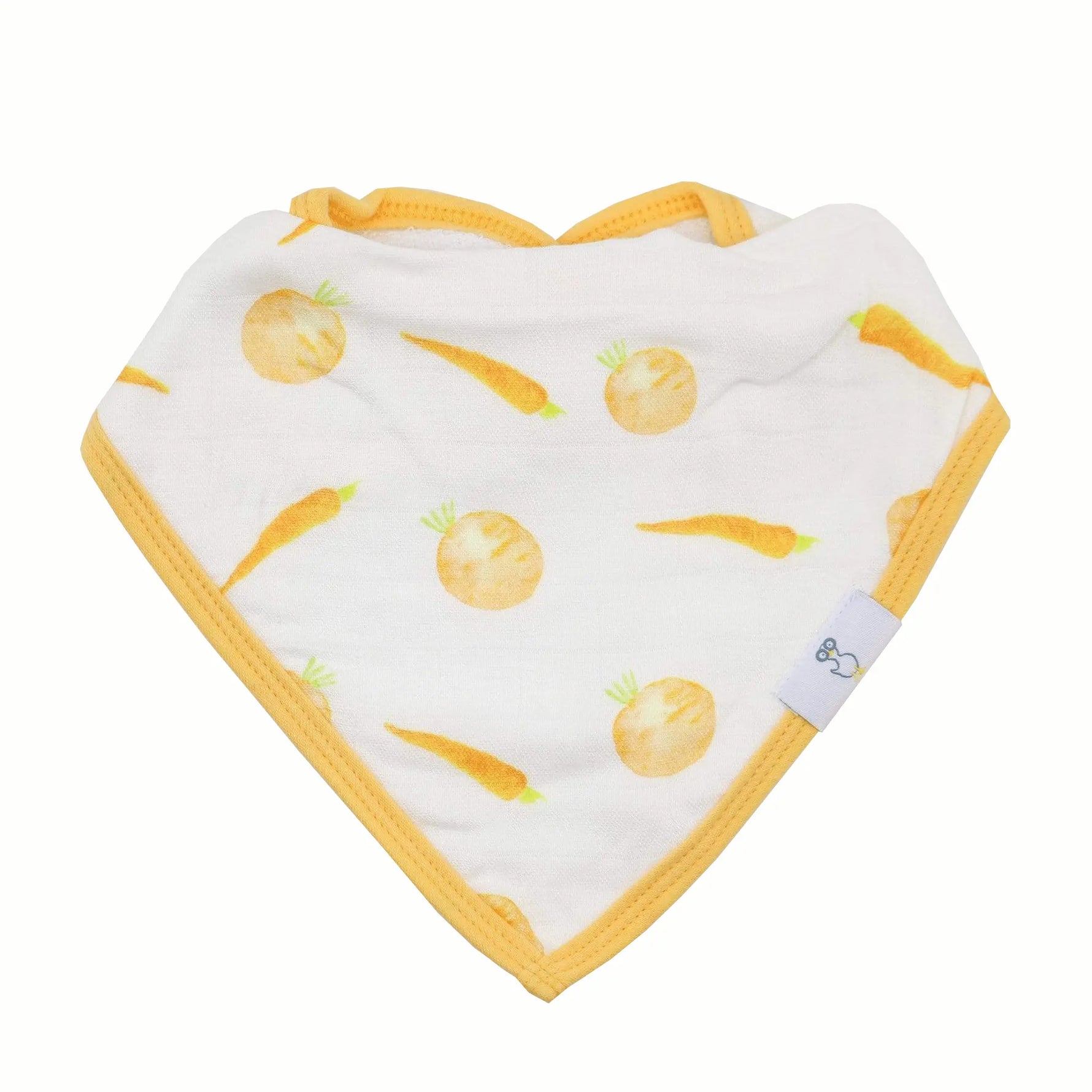 Goosewaddle® | Newborn Baby Blankets Toys Teethers Bibs & More Carrots and Shapes Orange Muslin and Terry Cloth Bib Set for Newborns - Baby & Toddler > Nursing & Feeding > Bibs Bibs