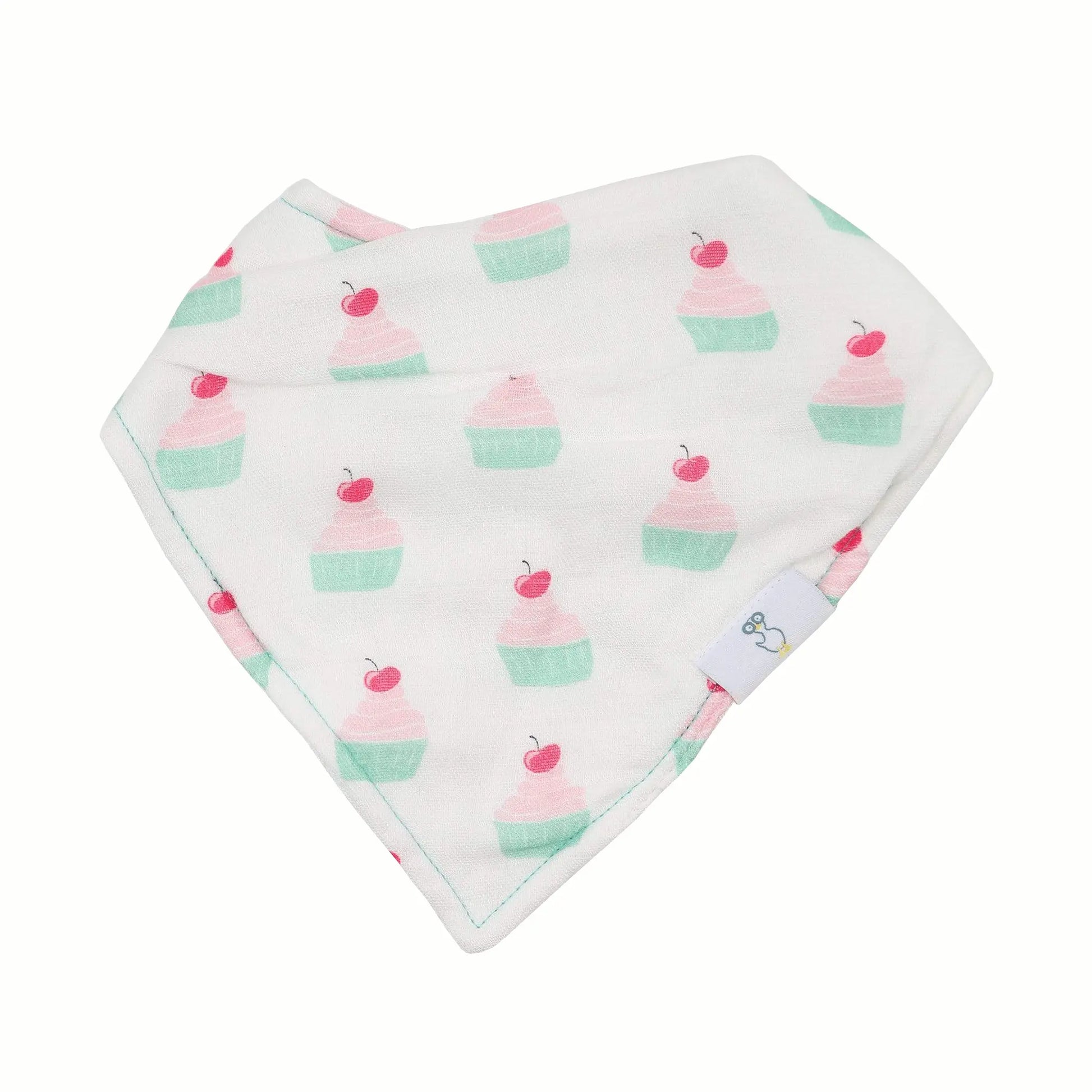 Muffin And Cupcake Two Pack Muslin And Terry Cloth Bib Set Goosewaddle® | Newborn Baby Blankets Toys Teethers Bibs & More