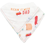 Goosewaddle® | Newborn Baby Blankets Toys Teethers Bibs & More Dad and Buildings 2 Pack Muslin Bibs with Terry Cloth for Babies - Baby & Toddler > Nursing & Feeding > Bibs Bibs