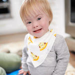 Goosewaddle® | Newborn Baby Blankets Toys Teethers Bibs & More Slice Slice Baby Adjustable Bib Set with Soft Bamboo Muslin for Babies - bibs