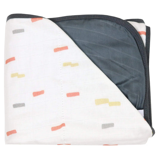 Brick And Gray Bamboo Muslin Quilted Blanket For Babies Goosewaddle® | Newborn Baby Blankets Toys Teethers Bibs & More