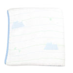 Goosewaddle® | Newborn Baby Blankets Toys Teethers Bibs & More Mountain and Blue Oversized Bamboo Muslin Blanket for Delicate Babies - Bamboo Muslin Quilted Blanket