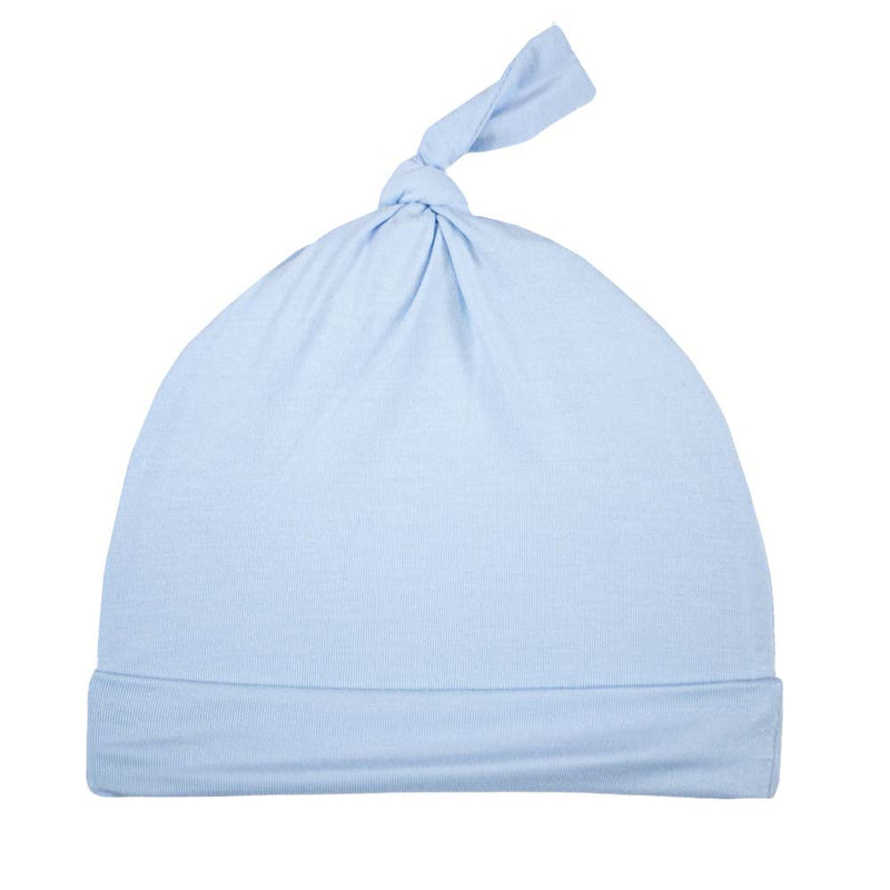 Blue Knotted Baby Beanie Goosewaddle® | Newborn Baby Blankets Toys Teethers Bibs & More