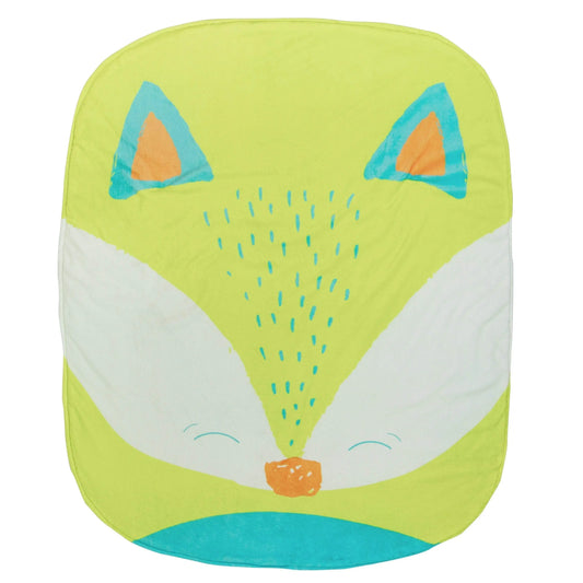 Fox Stroller Blanket Soft Cozy Whimsical Design with Colorful Bubbles Goosewaddle® | Newborn Baby Blankets Toys Teethers Bibs & More