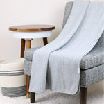 Goosewaddle® | Newborn Baby Blankets Toys Teethers Bibs & More Cozy Knit Throw Blanket for Home Decor with Soft Gray Fabric - Home & Garden > Linens & Bedding > Bedding > Blankets Blanket