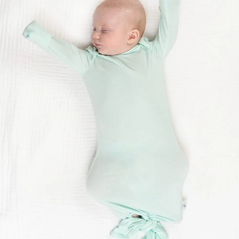 Mint Knotted Gown 3-6 months Goosewaddle® | Newborn Baby Blankets Toys Teethers Bibs & More