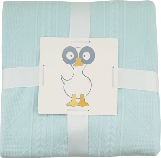 Mint 50 Inch by 60 Inch Full Size Knit Throw Blanket Goosewaddle® | Newborn Baby Blankets Toys Teethers Bibs & More