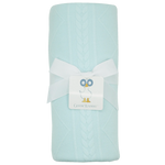 Goosewaddle® | Newborn Baby Blankets Toys Teethers Bibs & More Cozy Mint Knit Blanket Set for Moms and Kids Perfect for Fall Snuggles - Baby & Toddler > Baby Gift Sets Blanket