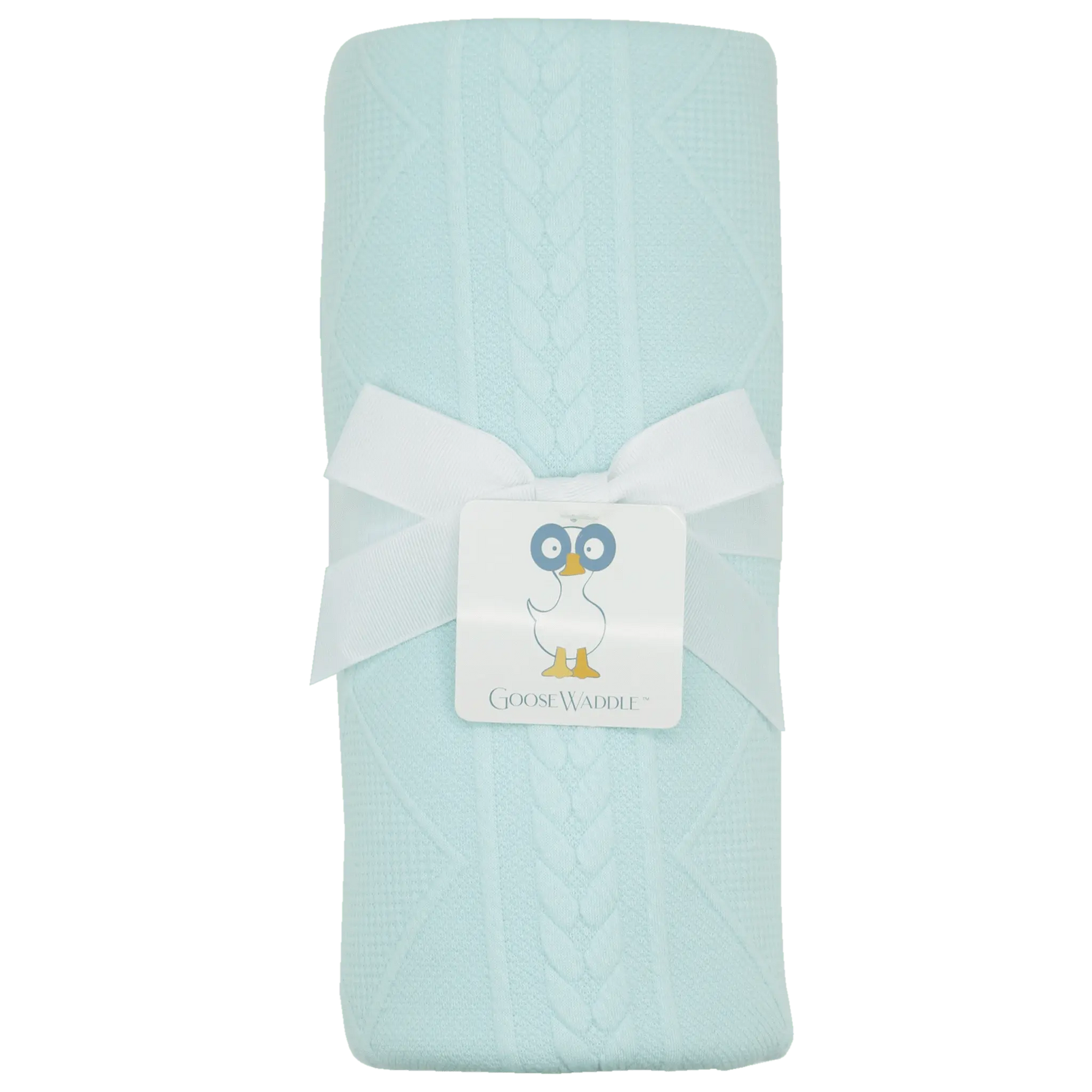 Goosewaddle® | Newborn Baby Blankets Toys Teethers Bibs & More Cozy Mint Knit Blanket Set for Moms and Kids Perfect for Fall Snuggles - Baby & Toddler > Baby Gift Sets Blanket