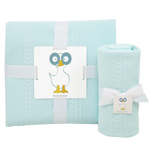 Goosewaddle® | Newborn Baby Blankets Toys Teethers Bibs & More Cozy Mint Knit Blanket Set for Moms and Kids Perfect for Fall Snuggles - Baby & Toddler > Baby Gift Sets Blanket