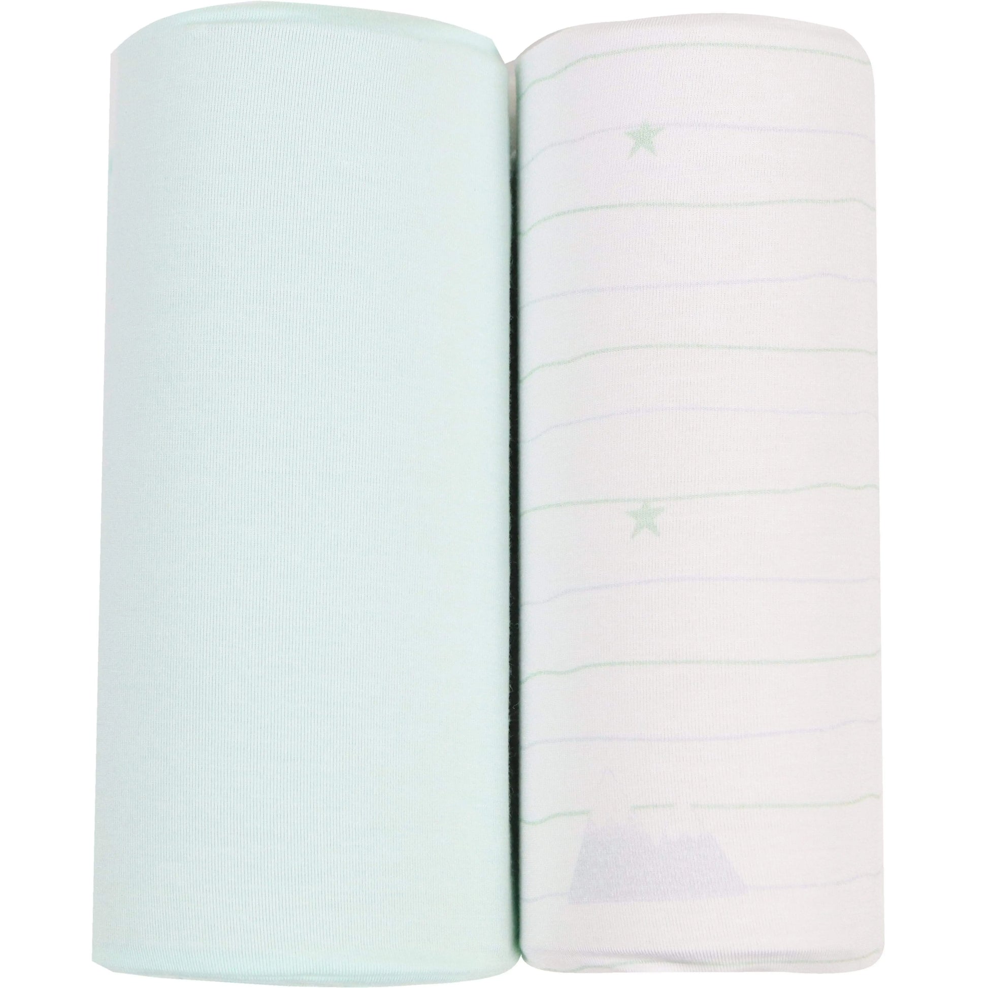 Mountain And Mint 2 Pack Swaddle Blanket For Baby Soft Stretchy Breathable Fabric 47 Inch By 47 Inch.
