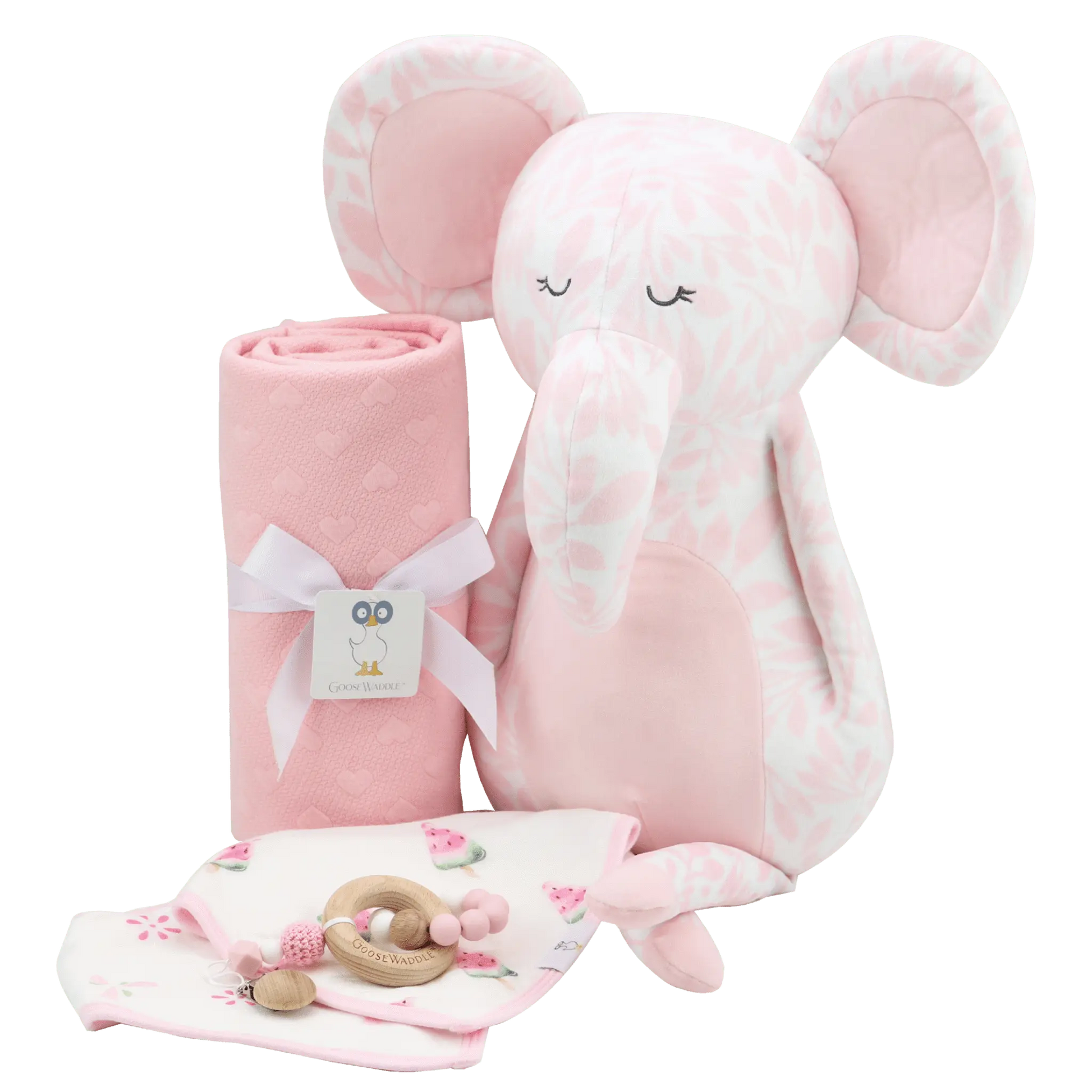 Pink Knit Baby Blanket for Newborns Soft and Cozy Nursery Essential.