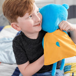 Goosewaddle® | Newborn Baby Blankets Toys Teethers Bibs & More Cuddly Plush Bear Doll with Cape for Autism Awareness and Support - Toys & Games > Toys > Dolls, Playsets & Toy Figures > Stuffed Animals Plush