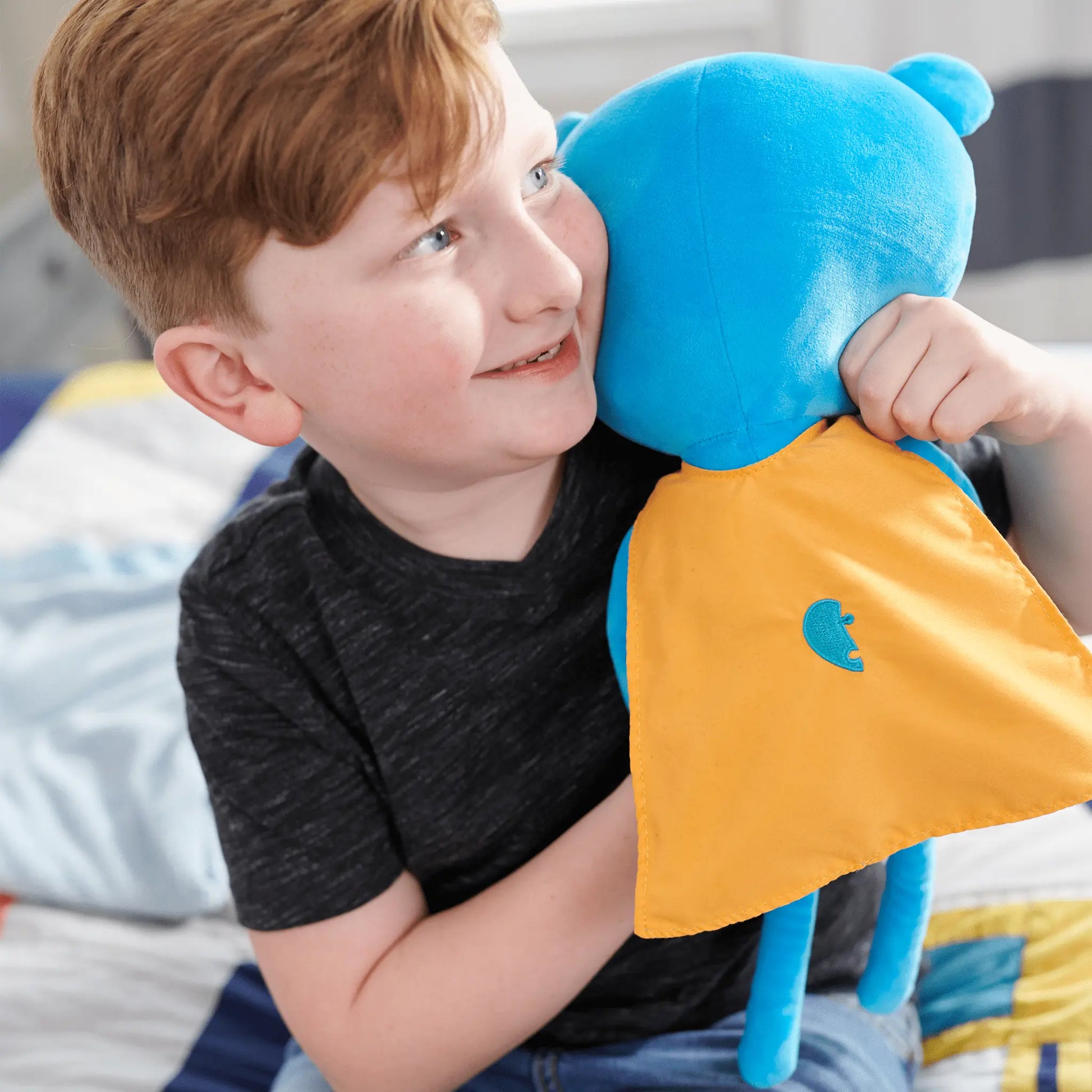 Bear With Cape Plush Doll For Autism Awareness Goosewaddle® | Newborn Baby Blankets Toys Teethers Bibs & More