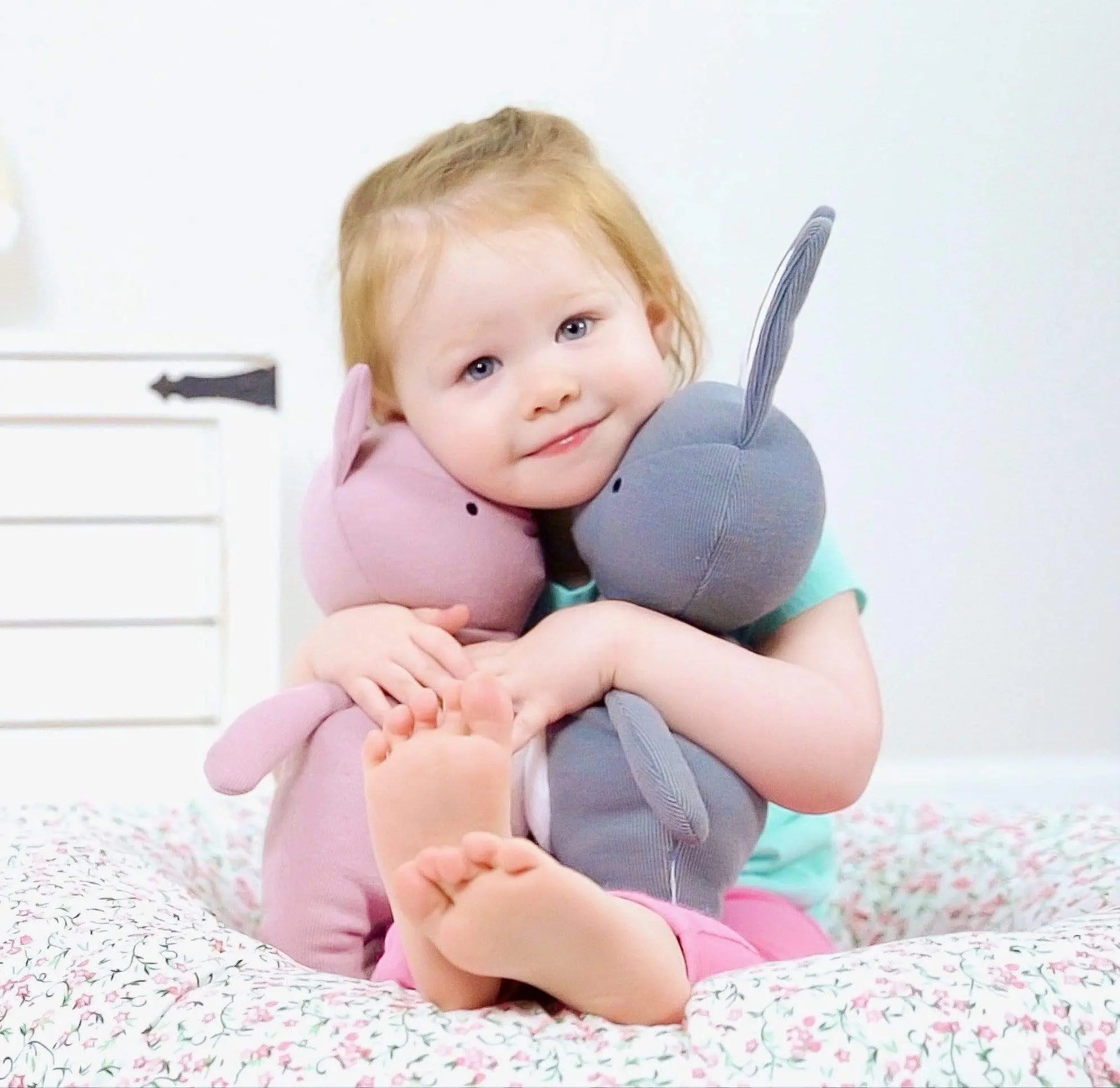 Pig Knit Plush Toy Super Soft Snuggle Friend 14 Inch Goosewaddle® | Newborn Baby Blankets Toys Teethers Bibs & More