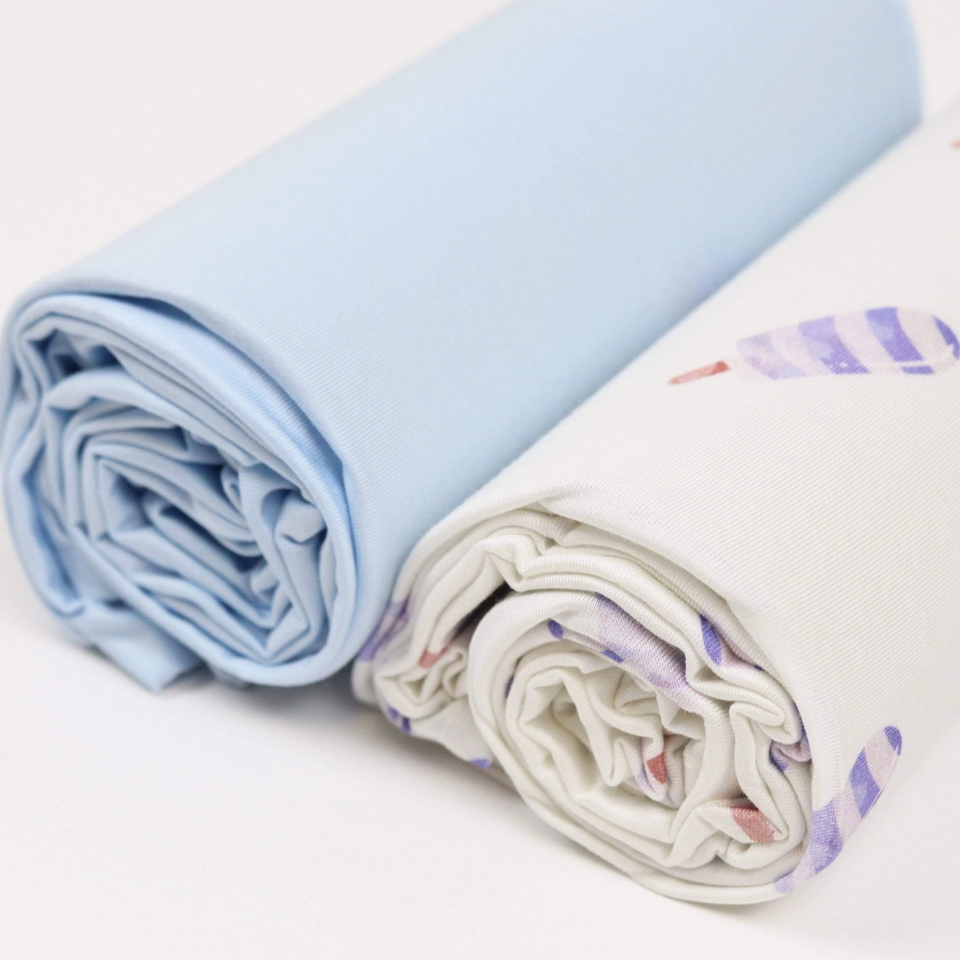 Blue Popsicle and Blue 2 Pack Swaddle Blanket for Infants and Toddlers.