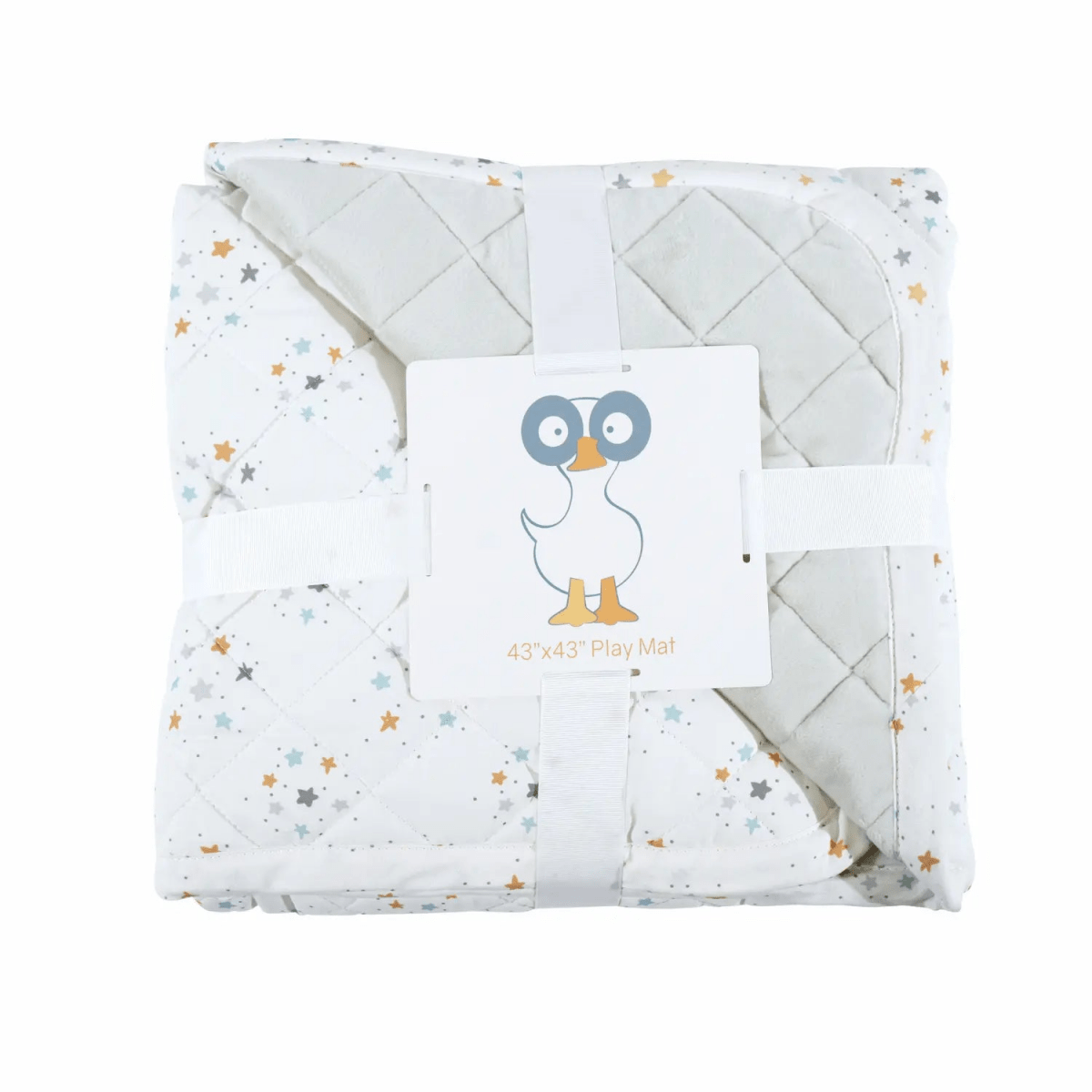 GooseWaddle Super Soft Play Mats Cotton Reversible Quilted Baby Floor Mats.