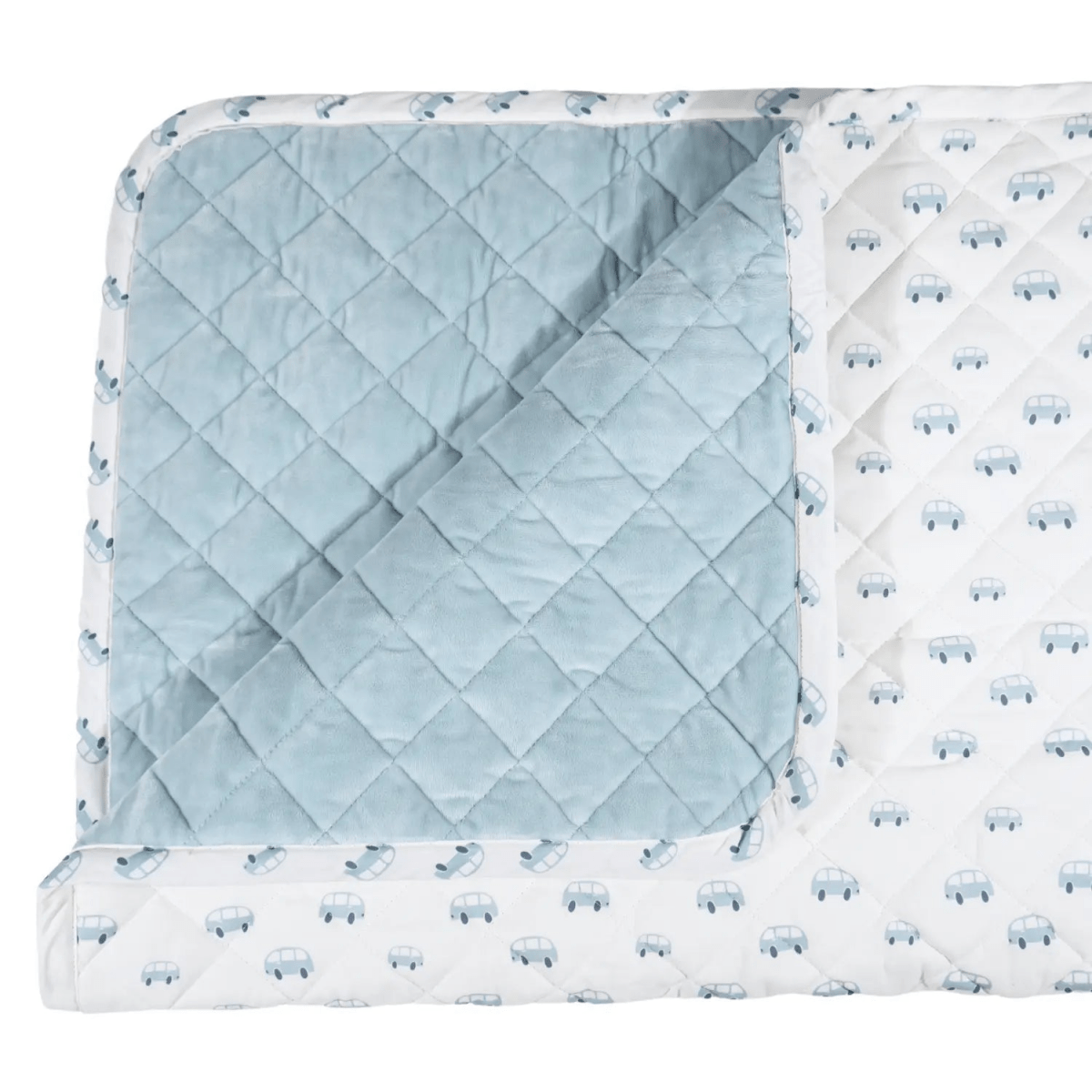 GooseWaddle Super Soft Play Mats Cotton Reversible Quilted Baby Floor Mats.