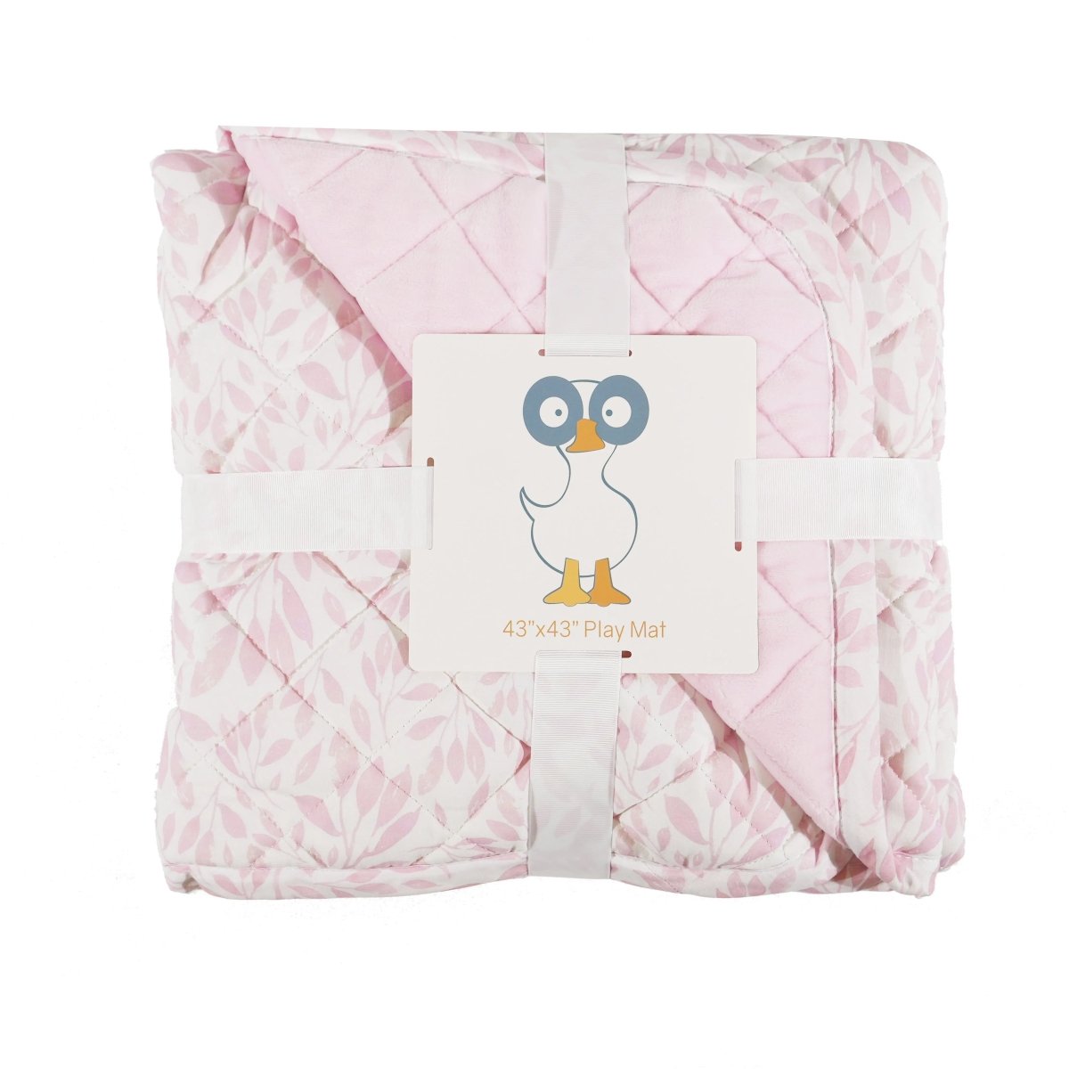 GooseWaddle Super Soft Play Mats Cotton Reversible Quilted Baby Floor Mats.