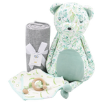Goosewaddle® | Newborn Baby Blankets Toys Teethers Bibs & More Basil Bear Mint Plush Snuggle Buddy with Soft Fabric for Infants - Toys & Games > Toys > Dolls, Playsets & Toy Figures > Stuffed Animals Printed Plush Toys
