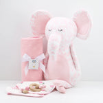 Goosewaddle® | Newborn Baby Blankets Toys Teethers Bibs & More Poppy Elephant Pink Plush Toy with Super Soft Fabric for Infants - Toys & Games > Toys > Dolls, Playsets & Toy Figures > Stuffed Animals Printed Plush Toys