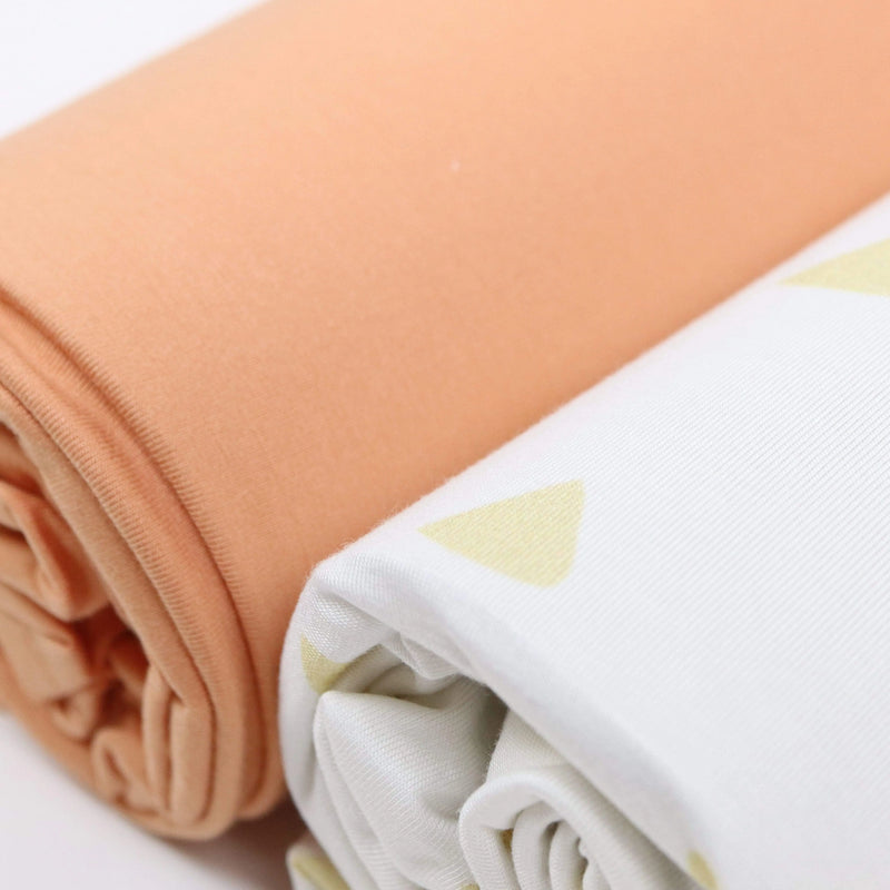 Tan Triangle and Terra Cotta 2 PK Swaddle Blanket Goosewaddle® | Newborn Baby Blankets Toys Teethers Bibs & More