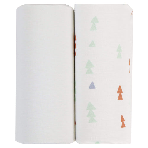 Triangles and Gray 2 PK Swaddle Blanket