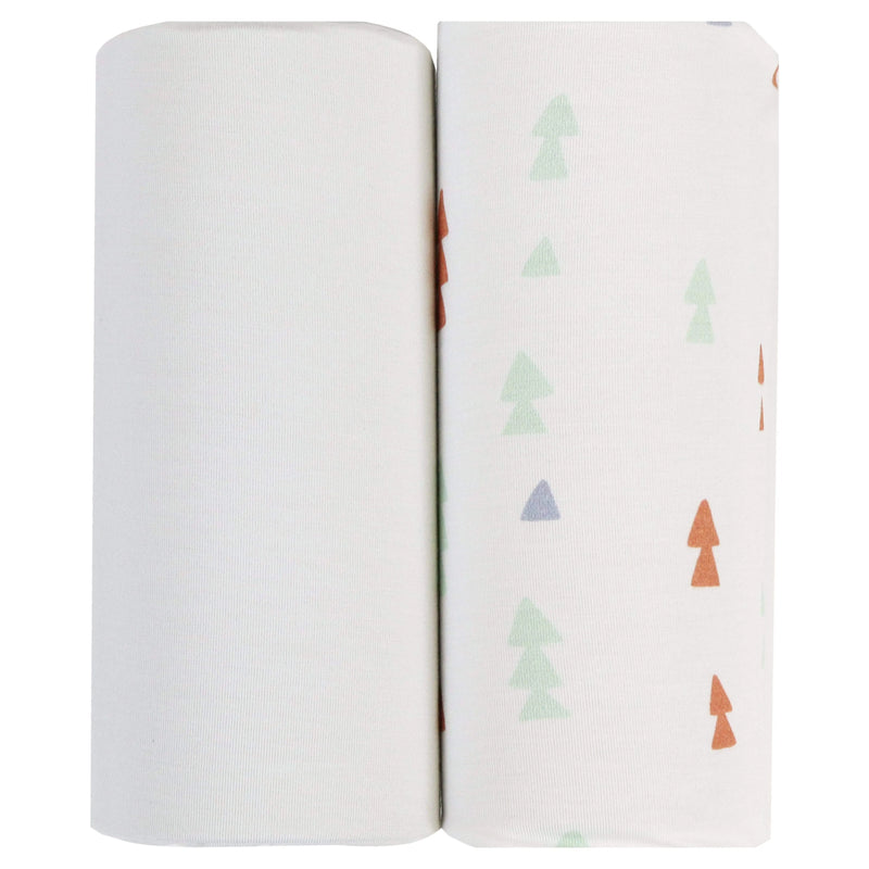 Triangles and Gray 2 PK Swaddle Blanket Goosewaddle® | Newborn Baby Blankets Toys Teethers Bibs & More