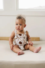 Little Joy Co. Grand Slam Bamboo Knotted Shortalls for Babies Cozy - Everetts Place Boutique - 